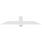 Ekena Millwork Eugene Architectural Grade PVC Gable Bracket, 72"W x 15"H x 6"D x 6"F, 5/12 Pitch GBP072X15X0606EUG00 - alternate 5